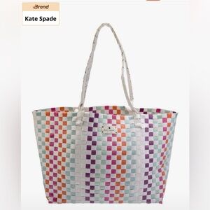 New Arrivals! Kate Spade Multicolor Woven Tote Bag